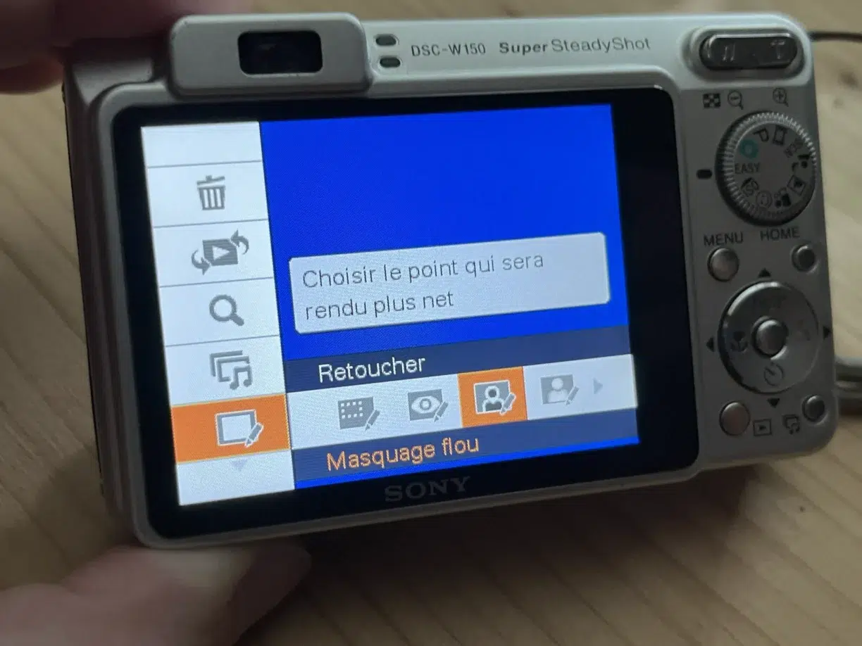 sony-cybershot-dsc-w150 menu